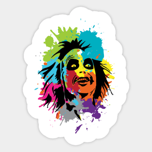 Beetlejuice Paint Splash Sticker